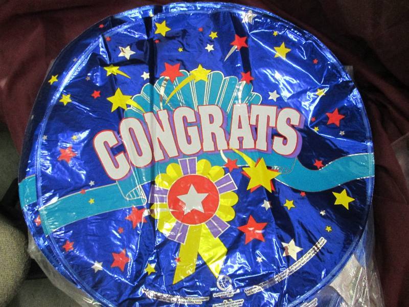 Congratulations Blue Balloons 40 c...