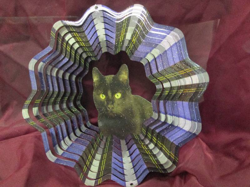 Black Cat Wind Spinner...