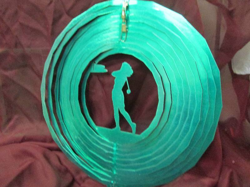 Women Golfer Green Wind Spinner...