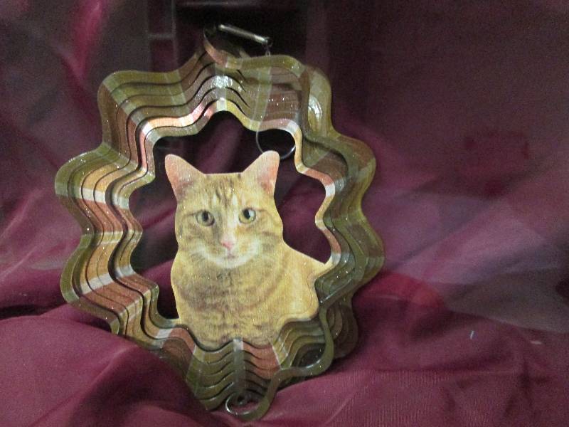 Copper Cat Wind Spinner...