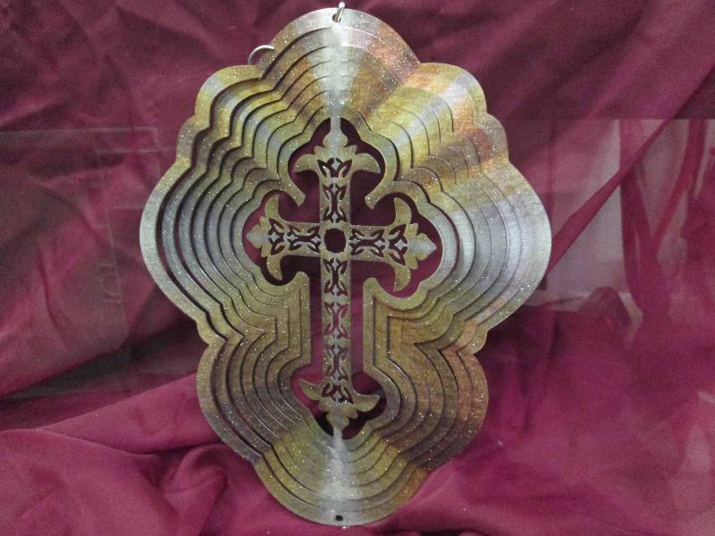 Cross Copper Color Wind Spinner...