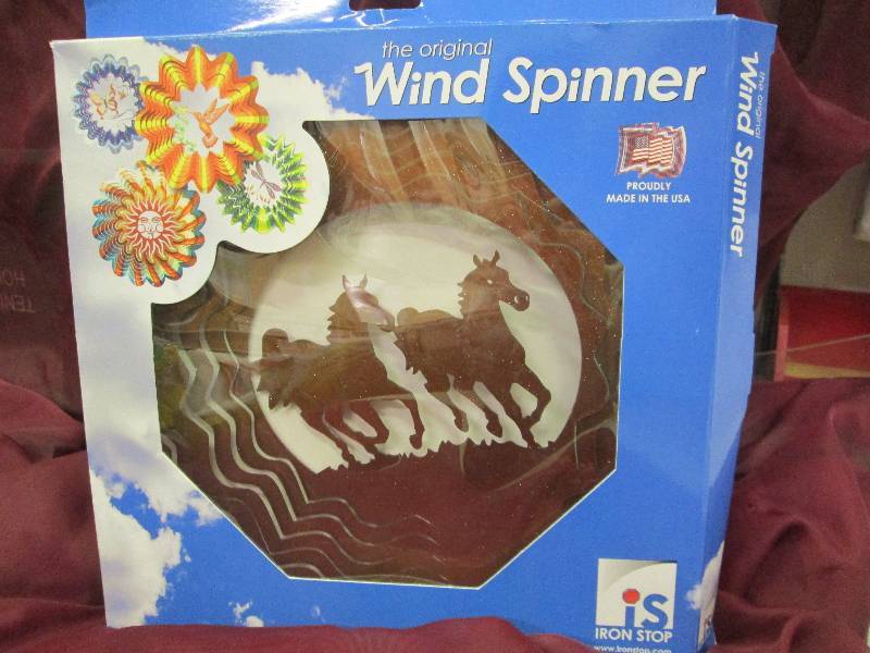 Two Horse Wind Spinner Copper color...