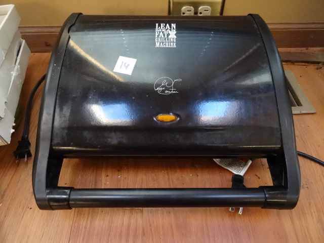 lot 14 image: George Forman Lean mean grilling machine