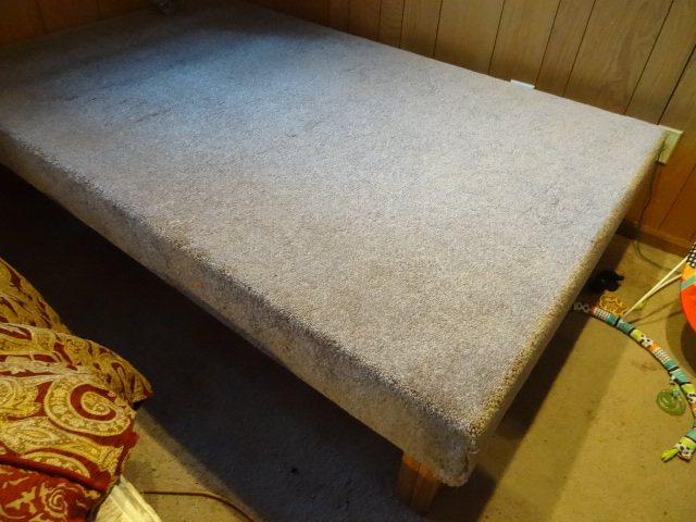 lot 27 image: Carpeted Stage wood platform