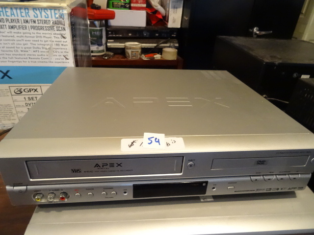 lot 54 image: Apex VHS and DVD player