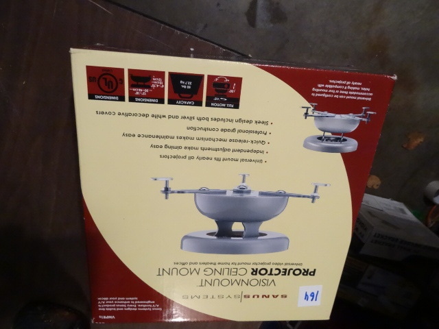 lot 164 image: Vision mount celing projector mount New in box