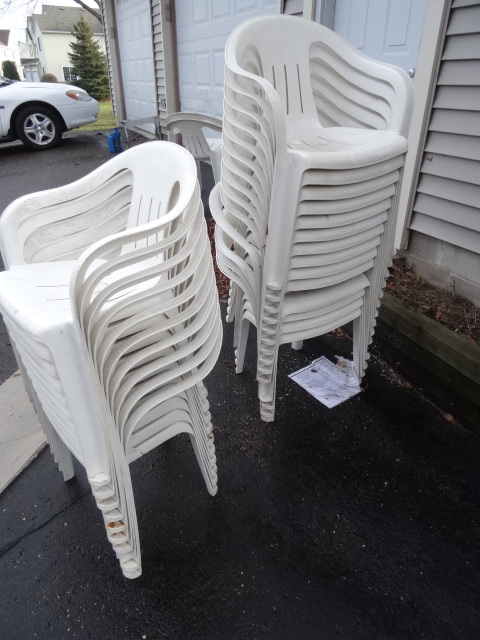 26 Plastic chairs great for parties