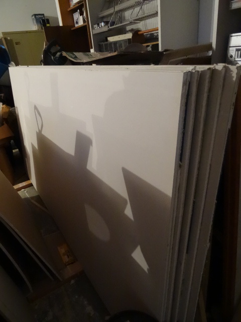 4x8 Sheets of sheetrock Lot of 9 sheets