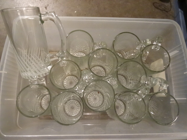 12 Glass Beer mugs