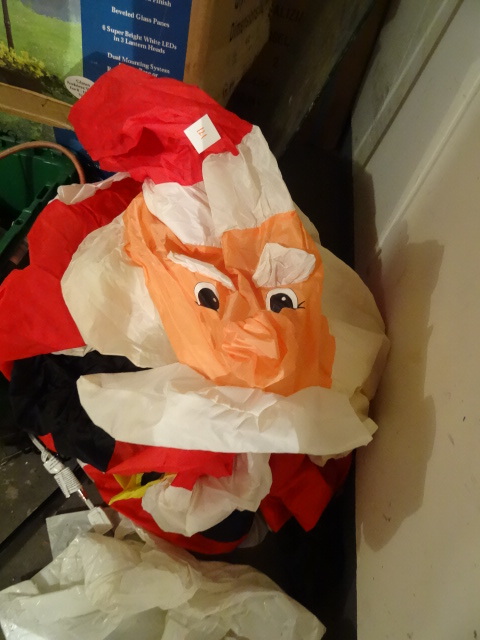 Inflatable Santa - inflates to bigger than human size