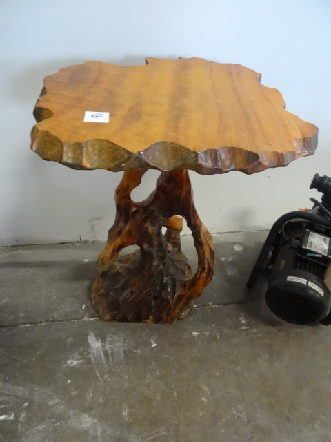 lot 16 image: Hand Made Side Table 22 Tall