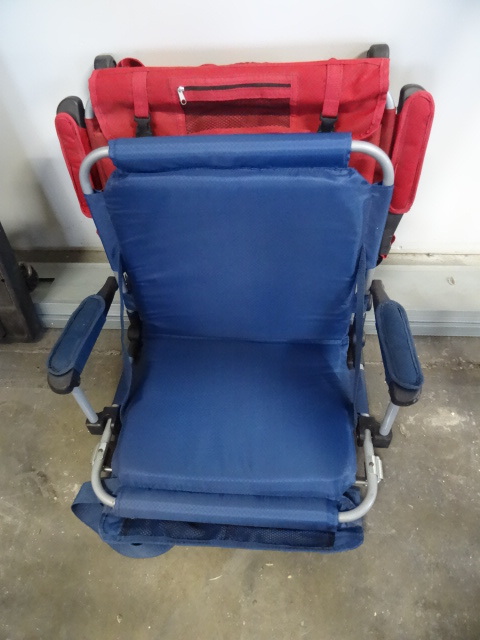 lot 55 image: Stadium Bench Chair Cushion Qty 3