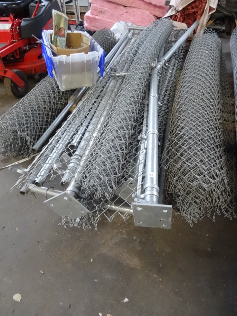 lot 103 image: Misc 96 Tall Chain Link Fence
