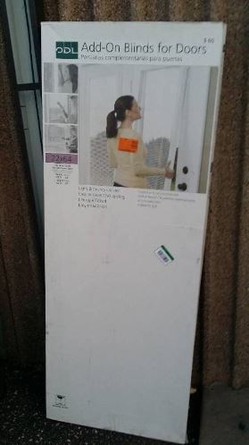22x64 Add on blind for door window - White