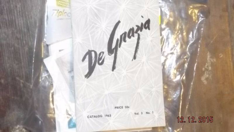 7 DeGrazie Gallery In The Sun Greeting Cards & 1963 Catalog