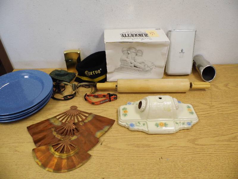Antique Light Fixture  & Misc