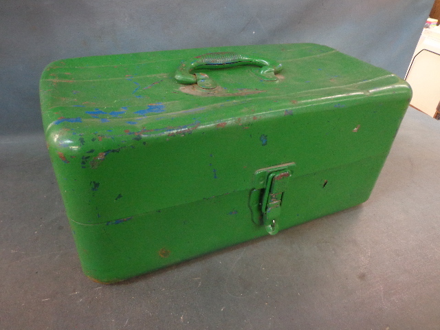 lot 35 image: Metal Tackle Box