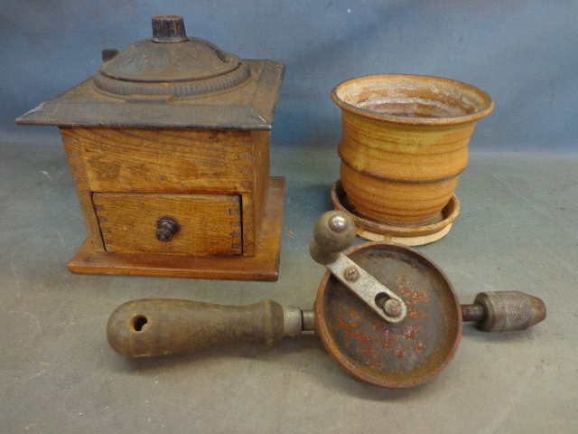 lot 51 image: Coffee Grinder, Planter & Manual Drill
