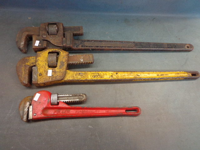 lot 99 image: Pipe Wrenches