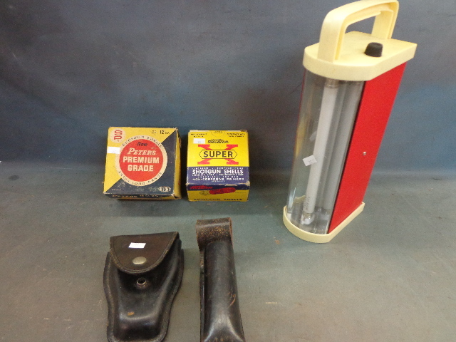 lot 108 image: Leather Handcuff & Flash Light Holders And More