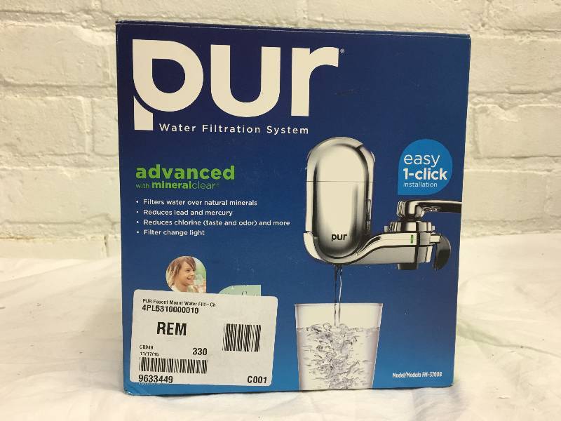 PUR Chrome Faucet Mount Water Filtration System