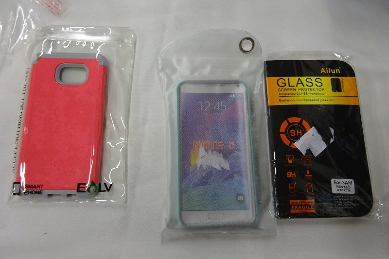3 Phone cases and 1 Screen Protector for Samsung Note 5