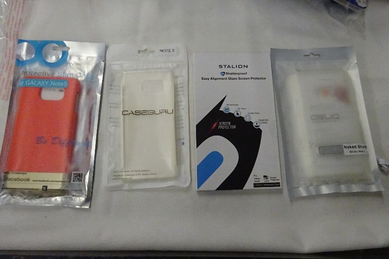 3 Phone cases and 1 Screen Protector for Samsung Note 5