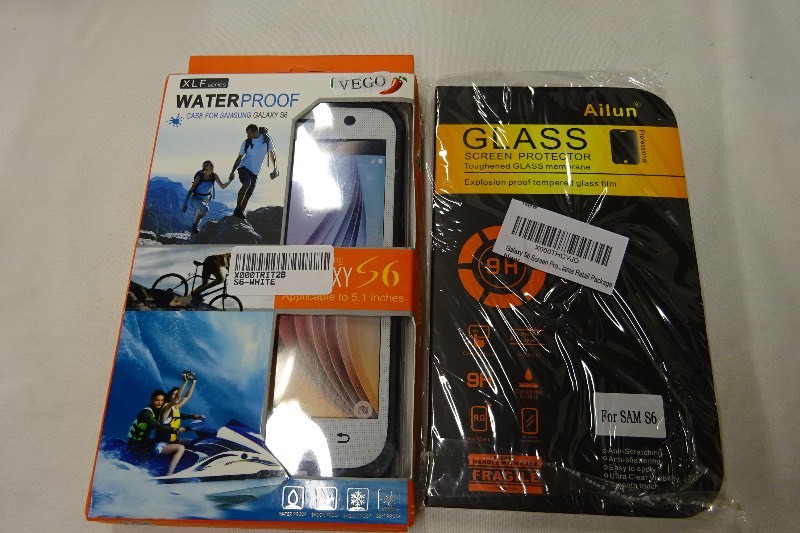 Waterproof phone case and 1 Screen protector for Galaxy S6