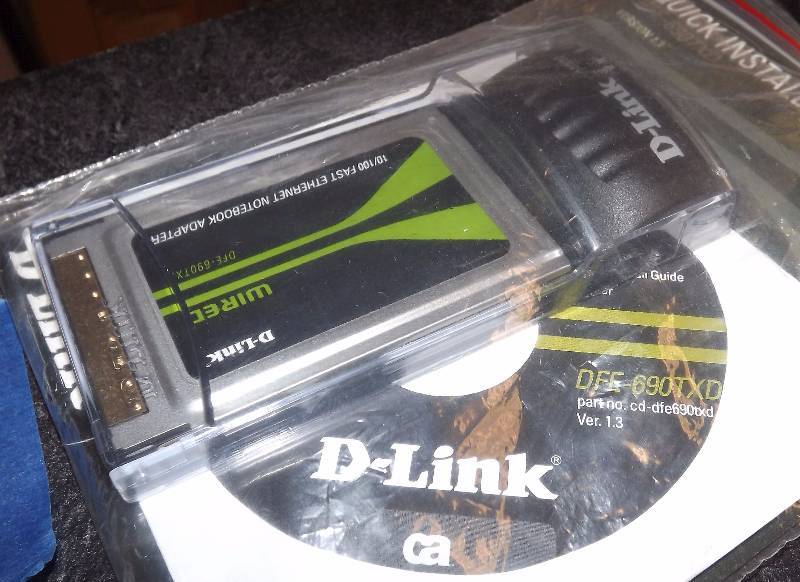 D-Link DFE-690TX 32 Bit Fast Ethernet Cardbus Notebook Adapter - NEW