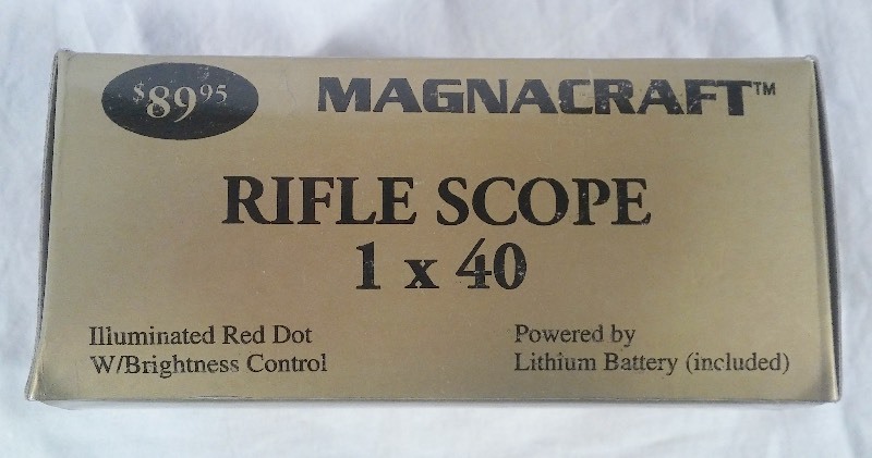 Magnacraft Rifle Scope 1 x 40 (new  never used)