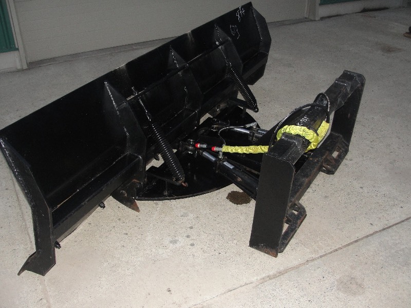 8 Universal Quick Attach Hydraulic Angled Snow Dozer Blade
