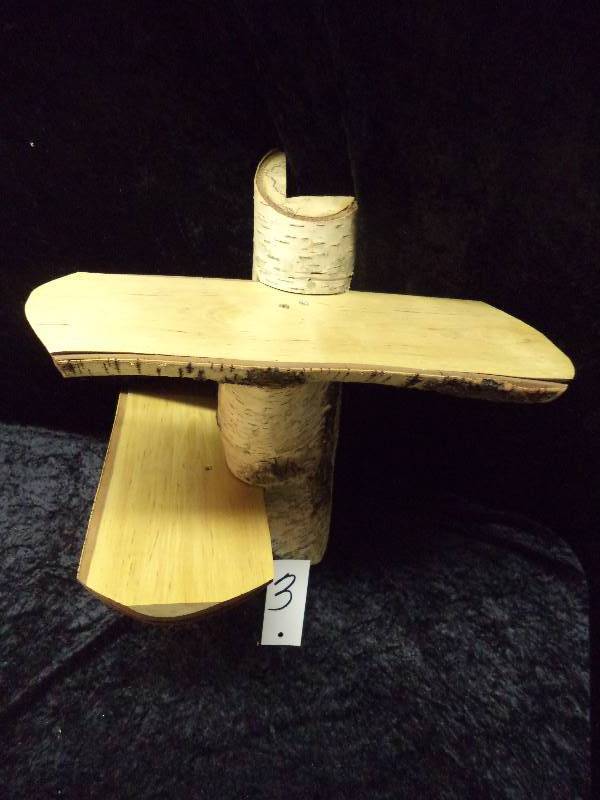 Handcrafted Real Birch Tree Shelf