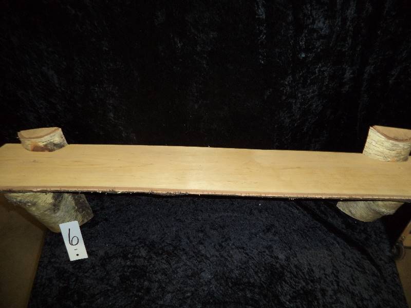 Handcrafted Real Birch Tree Shelf