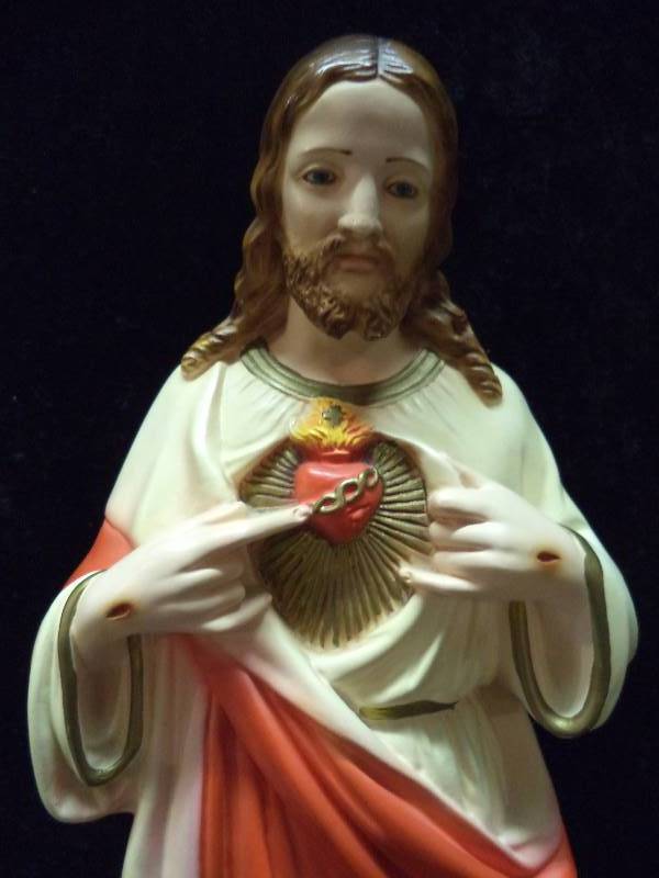 Handpainted Vintage Jesus FigurineStatue