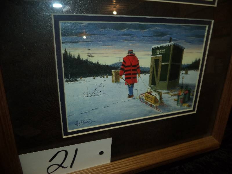 Les Kouba Ice Fishing Tri-Picture
