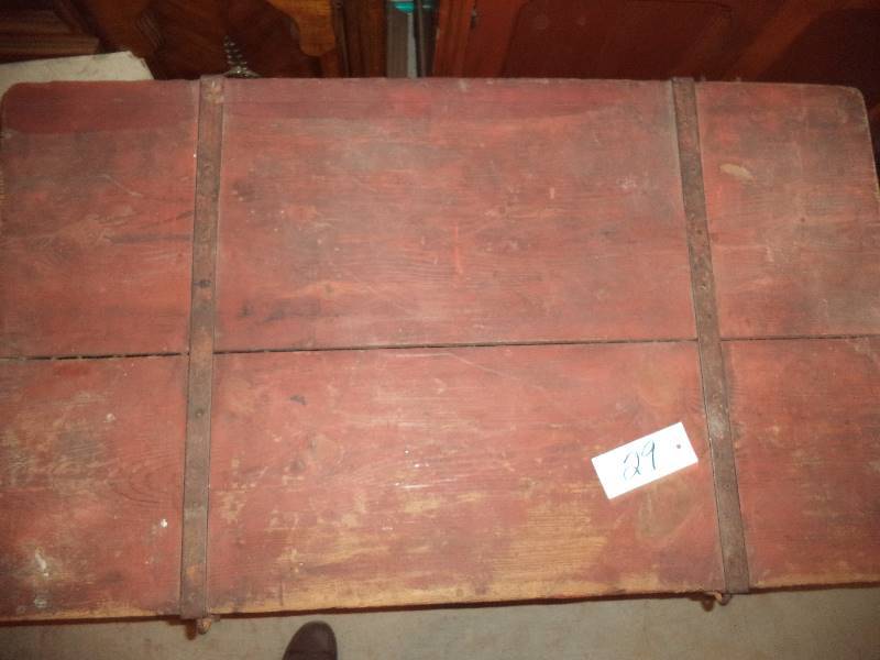 LARGE Antique Shipping Trunk