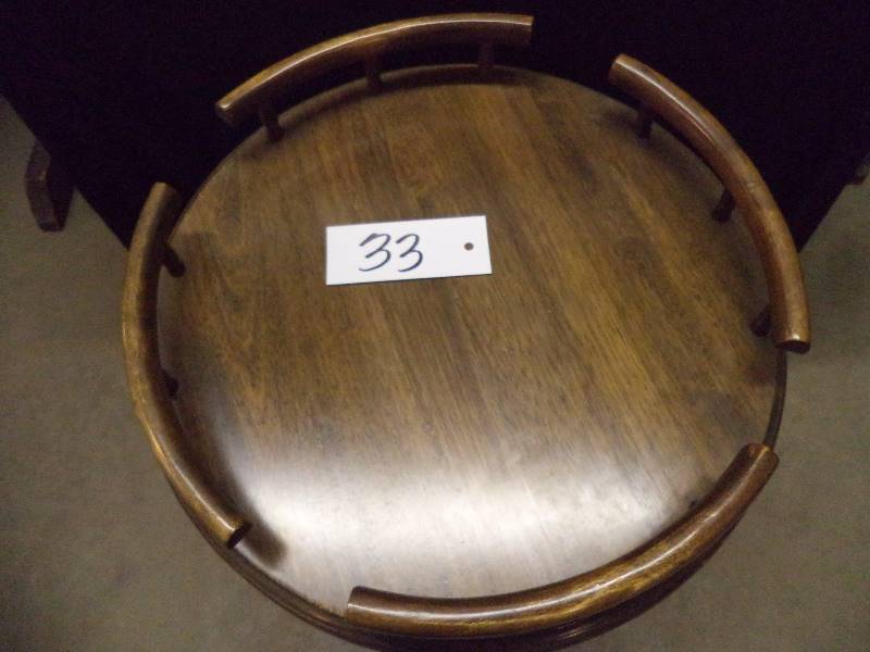Wood Round SideOccassional Table