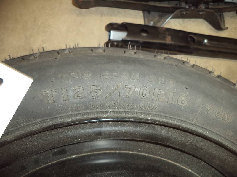 Compact Spare Tire with Jack