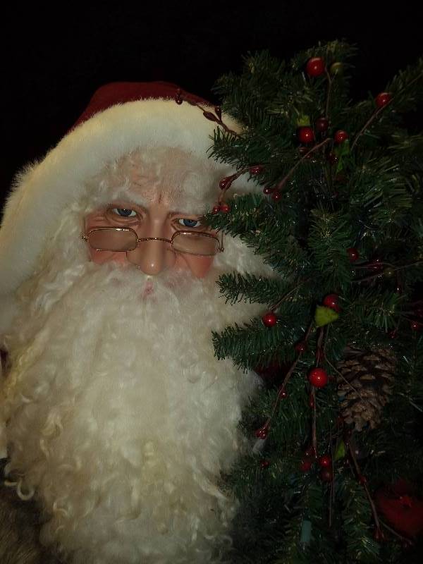 Dietz Designs By the Hen House, Father Christmas with Wolf