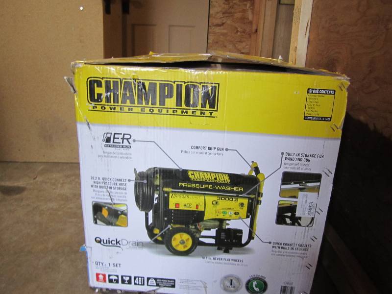 lot 52 image: Champion power equipment 3000 PSI 9...