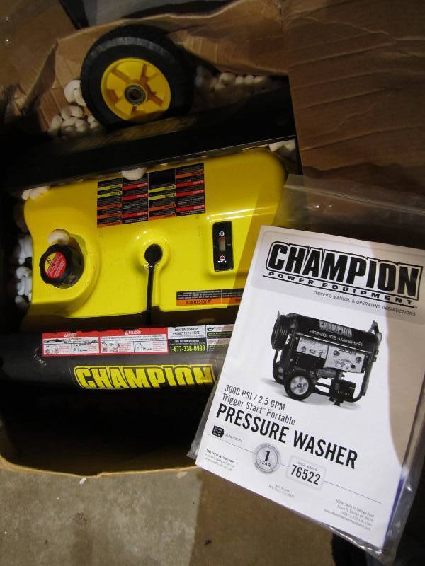 lot 55 image: Champion 3000 PSI 2.56 PM pressure ...