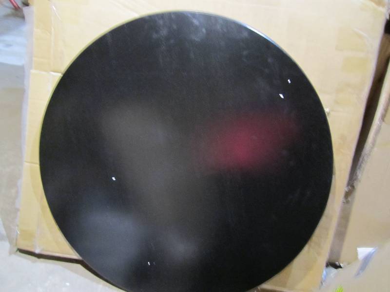 lot 57 image: New table top with base legs, no pe...