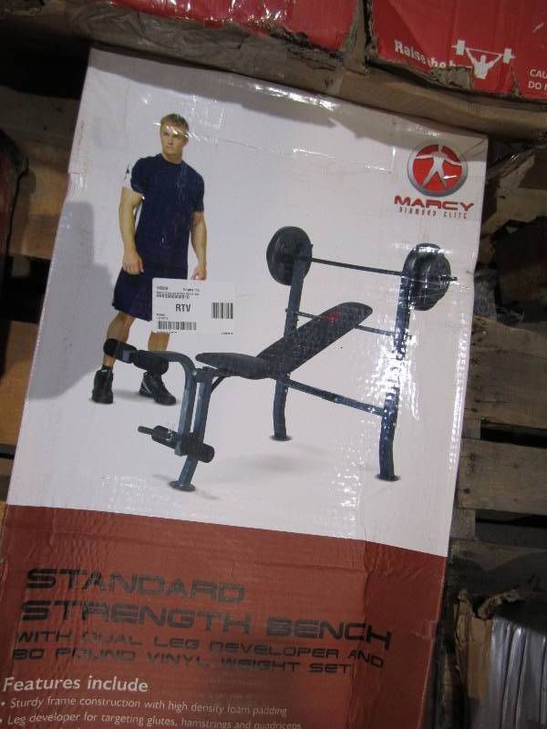 lot 64 image: Marcy standard strength weight benc...