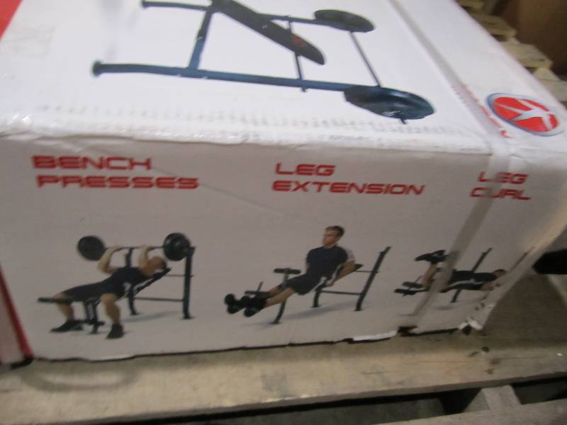 lot 66 image: Marcy standard strength bench with ...