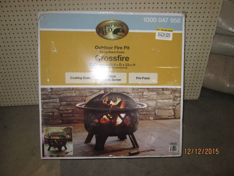 lot 1 image: Crossfire 29.50 in. Steel Fire Pit ...