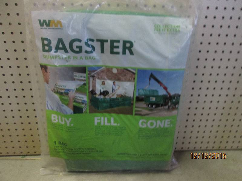 lot 18 image: WM Bagster Model # 775-658  Dumpster in a Bag