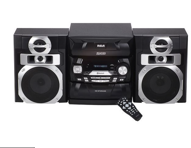 lot 14 image: RCA 400-Watt 5-CD Bluetooth Sound System