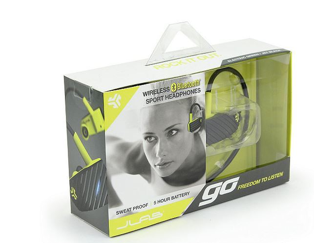 lot 12 image: JLAB GO Bluetooth Sport In-Ear Stereo Headphones Black