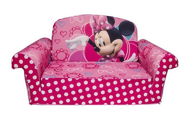 lot 103 image: Disney Minnie Mouse Bow-Tique Kids Flip-Out Sofa