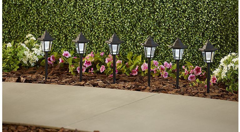 lot 223 image: alcove Stanley Hex Solar Pathway Lights